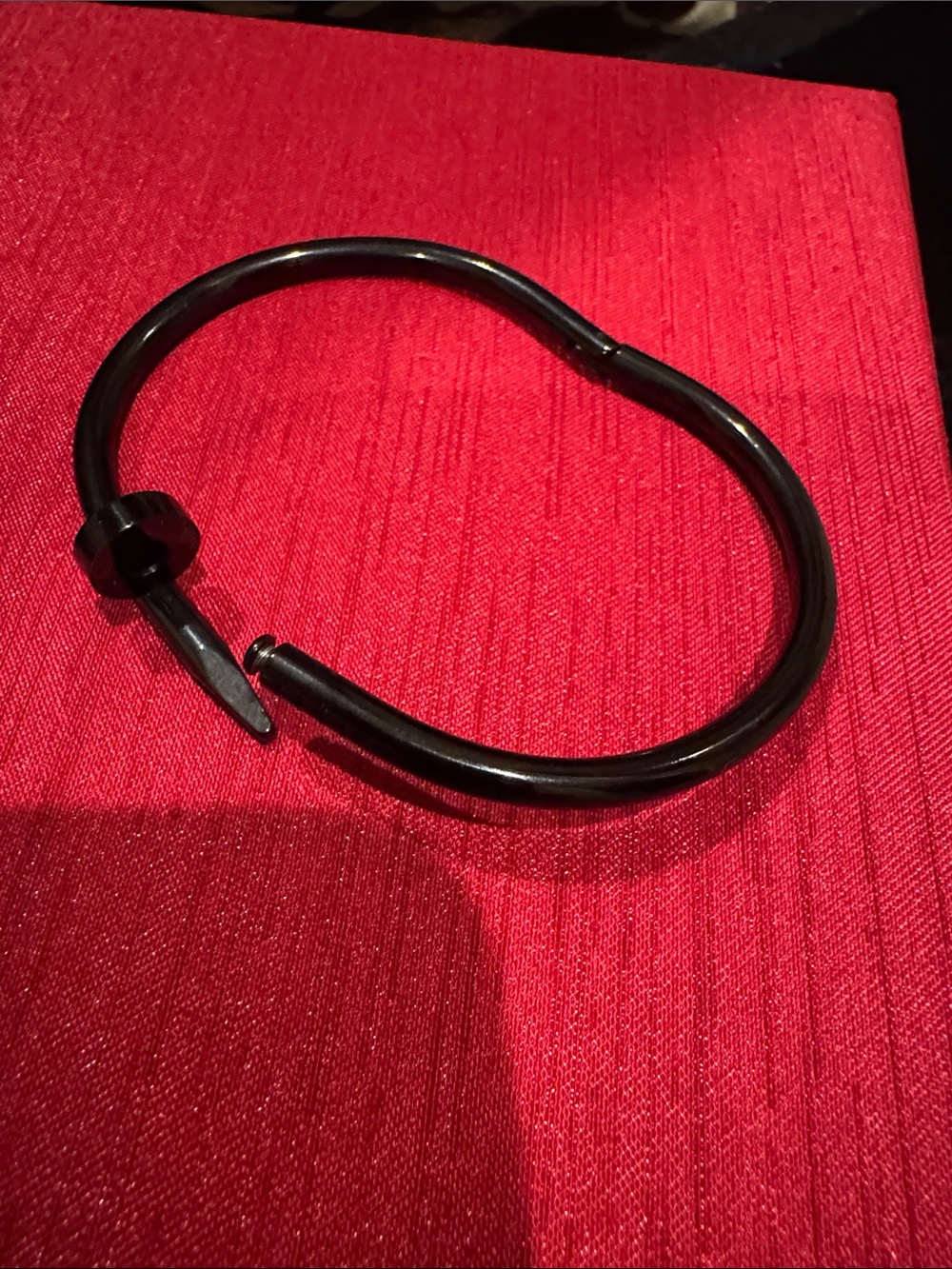 Cartier Black Nail Bracelet - Women's Fashion Jewelry - Picture 4 of 5